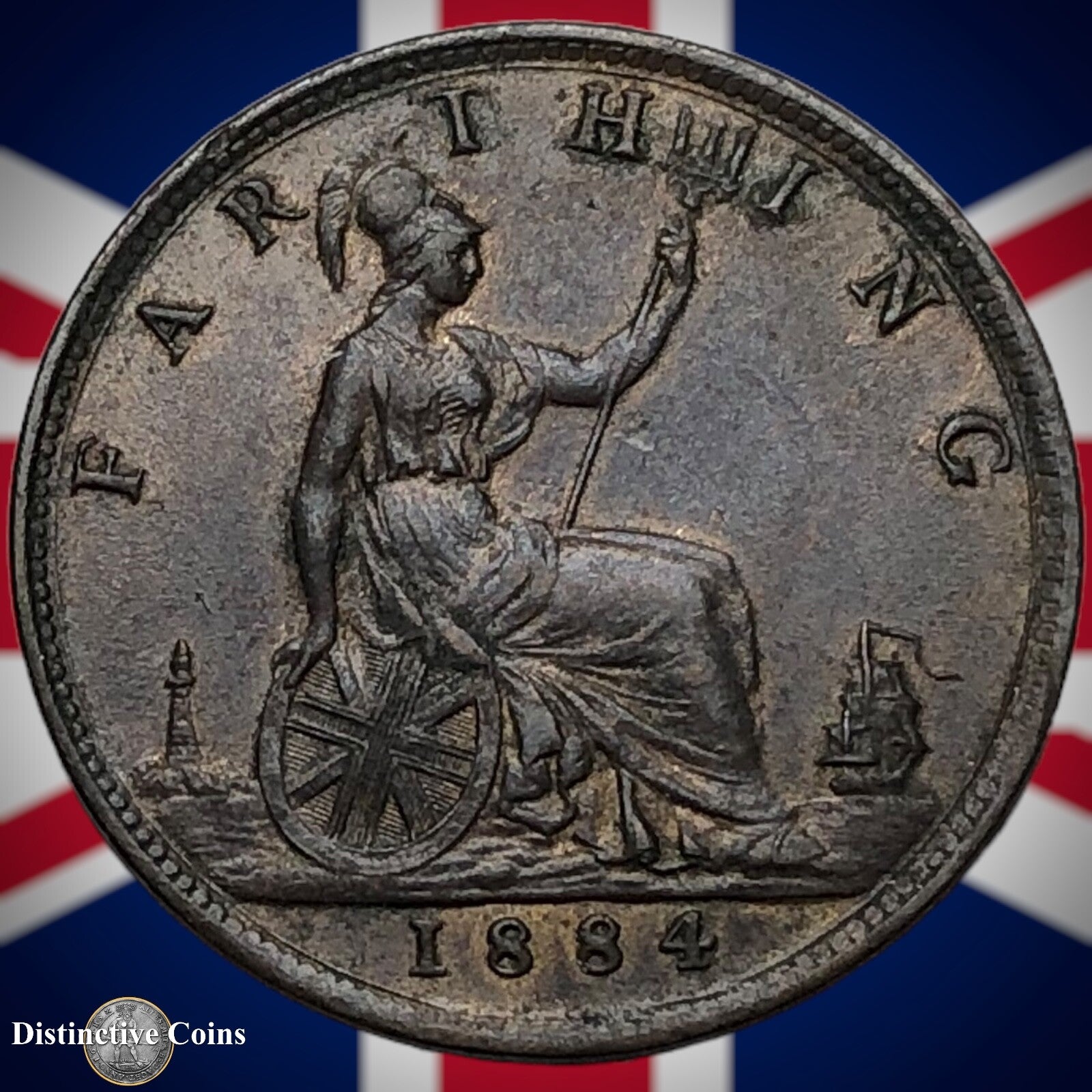 Great Britain 1884 Farthing 1/4d GB4122