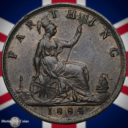 Great Britain 1884 Farthing 1/4d GB4122