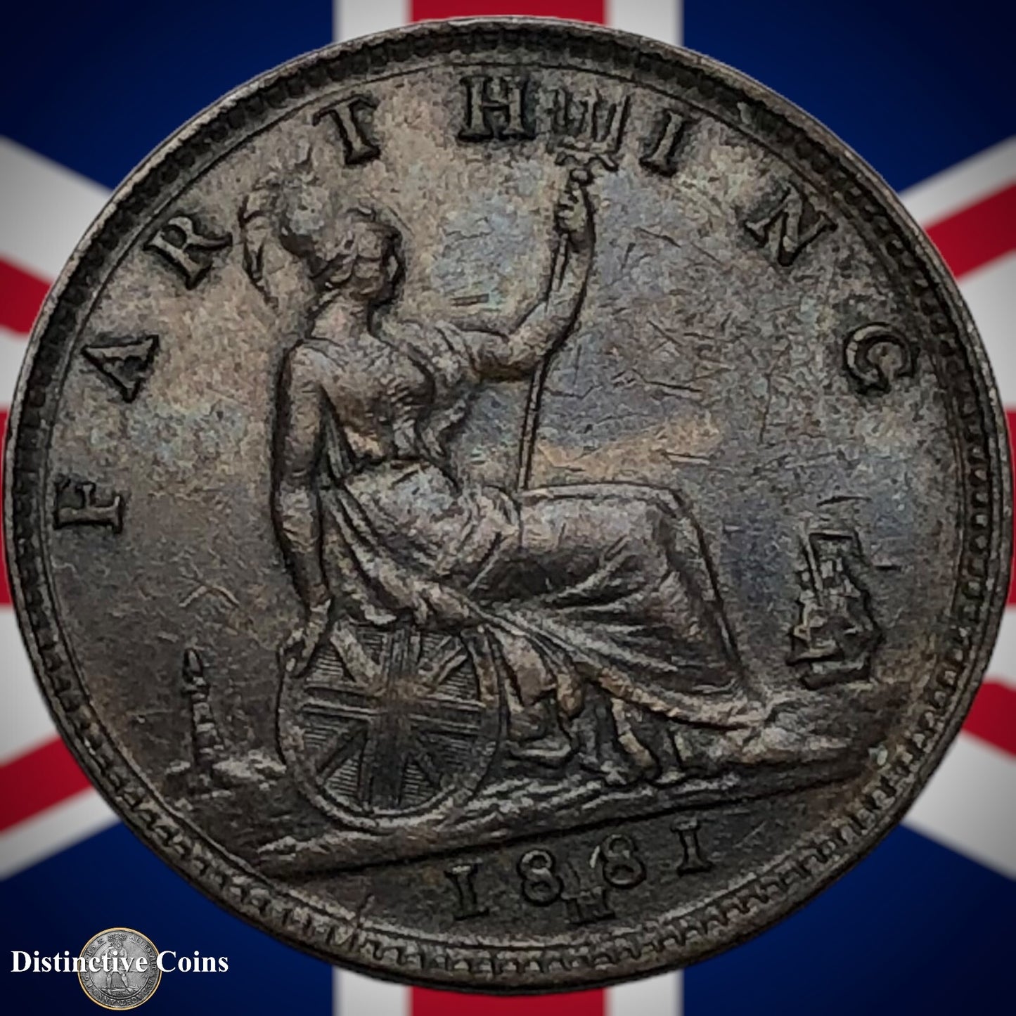 Great Britain 1881 H Farthing 1/4d GB4006