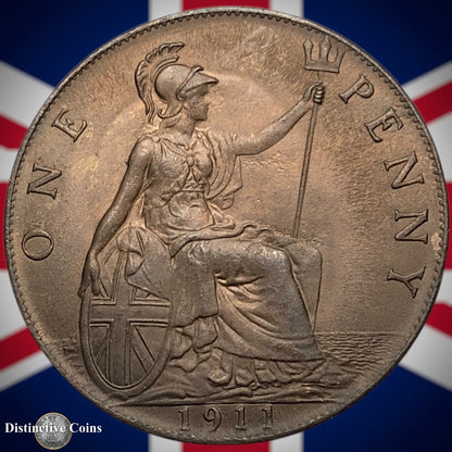Great Britain 1911 Penny 1d GB6753