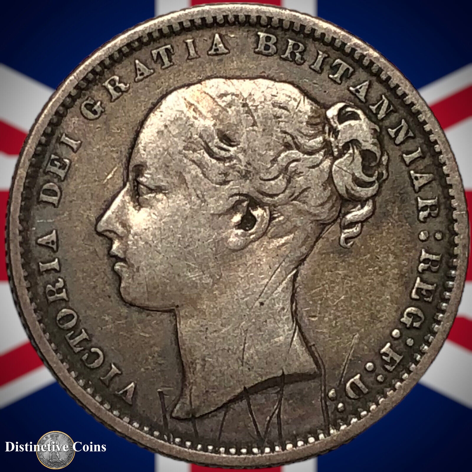 Great Britain 1870 British One Shilling GB0308