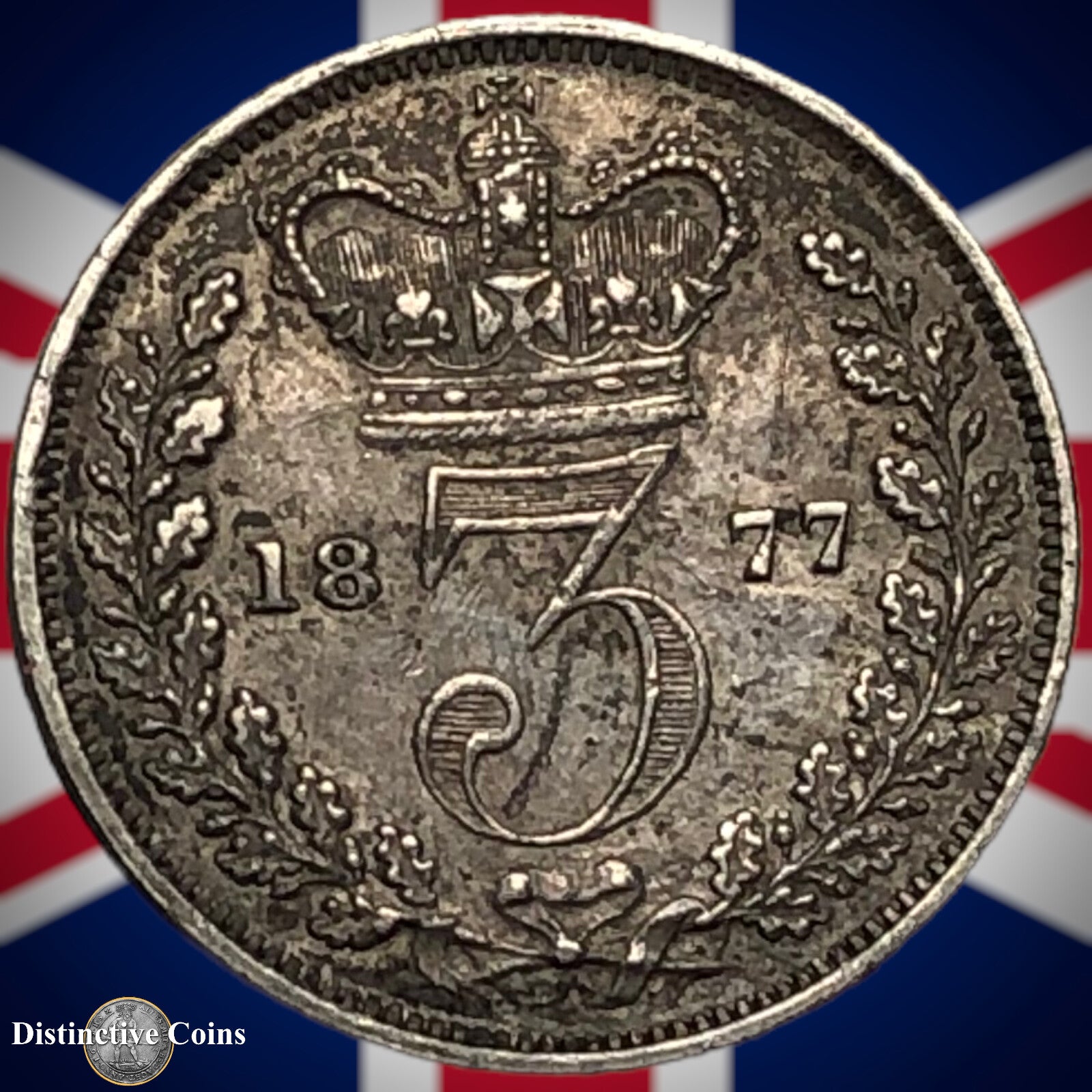 Great Britain 1877 Three Pence GB1893