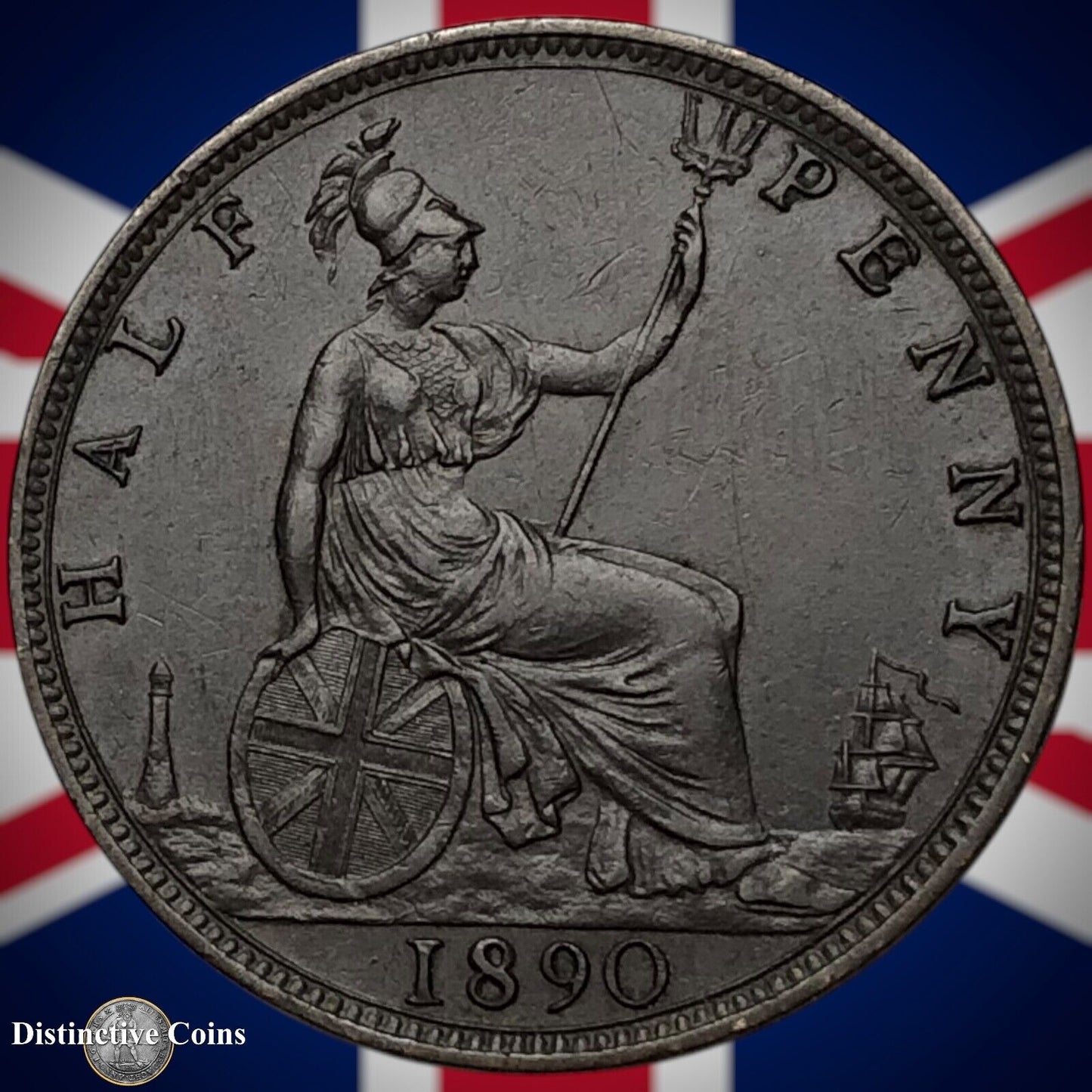 Great Britain 1890 Half Penny 1/2d GB5662