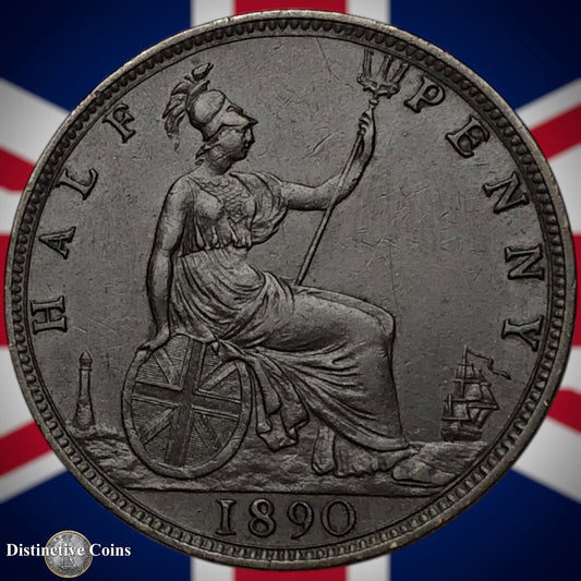 Great Britain 1890 Half Penny 1/2d GB5662