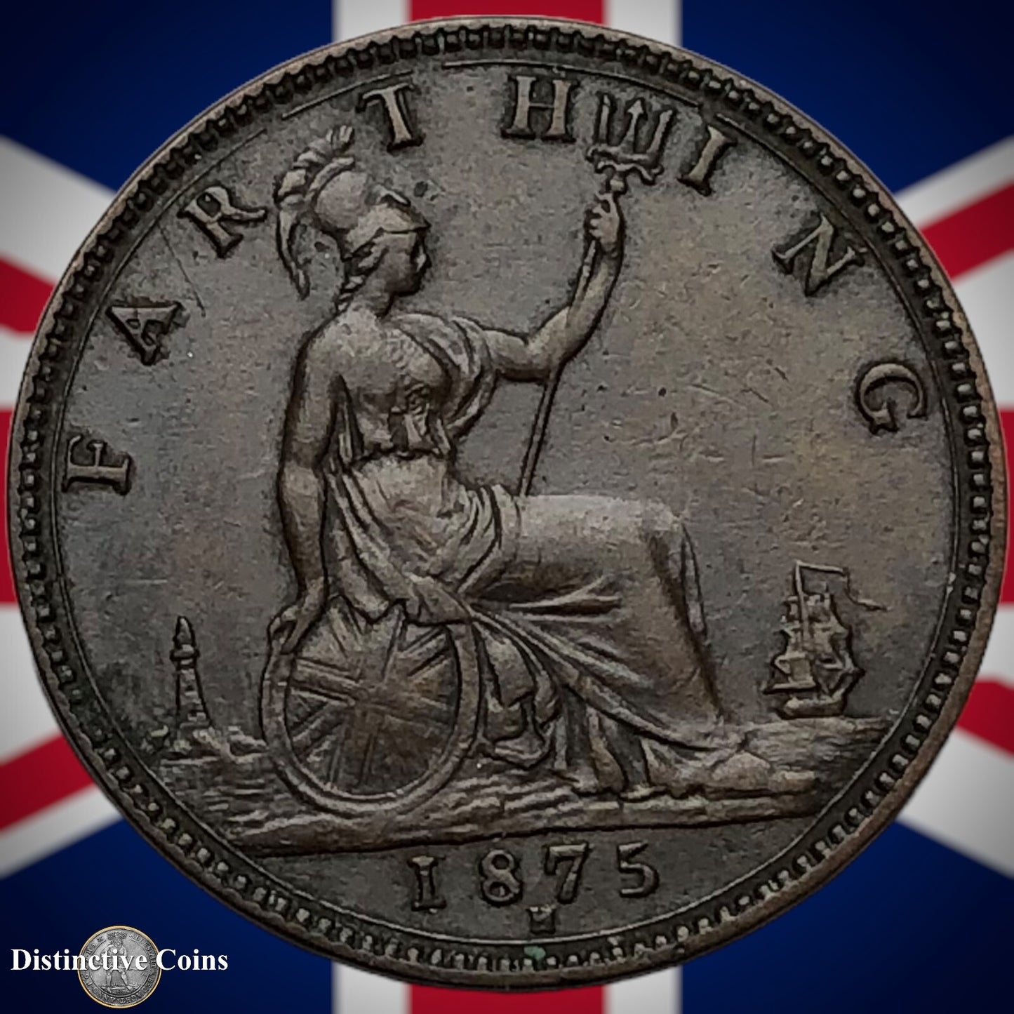 Great Britain 1875 H Farthing 1/4d GB3760