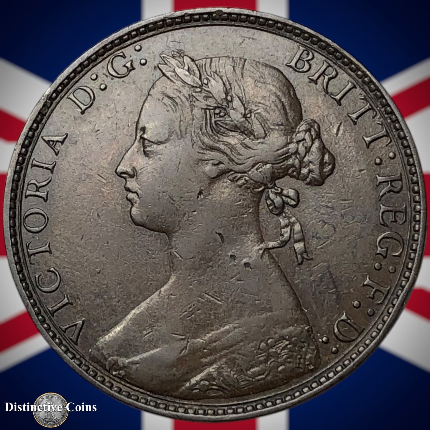 Great Britain 1874 H Half Penny 1/2d GB5513