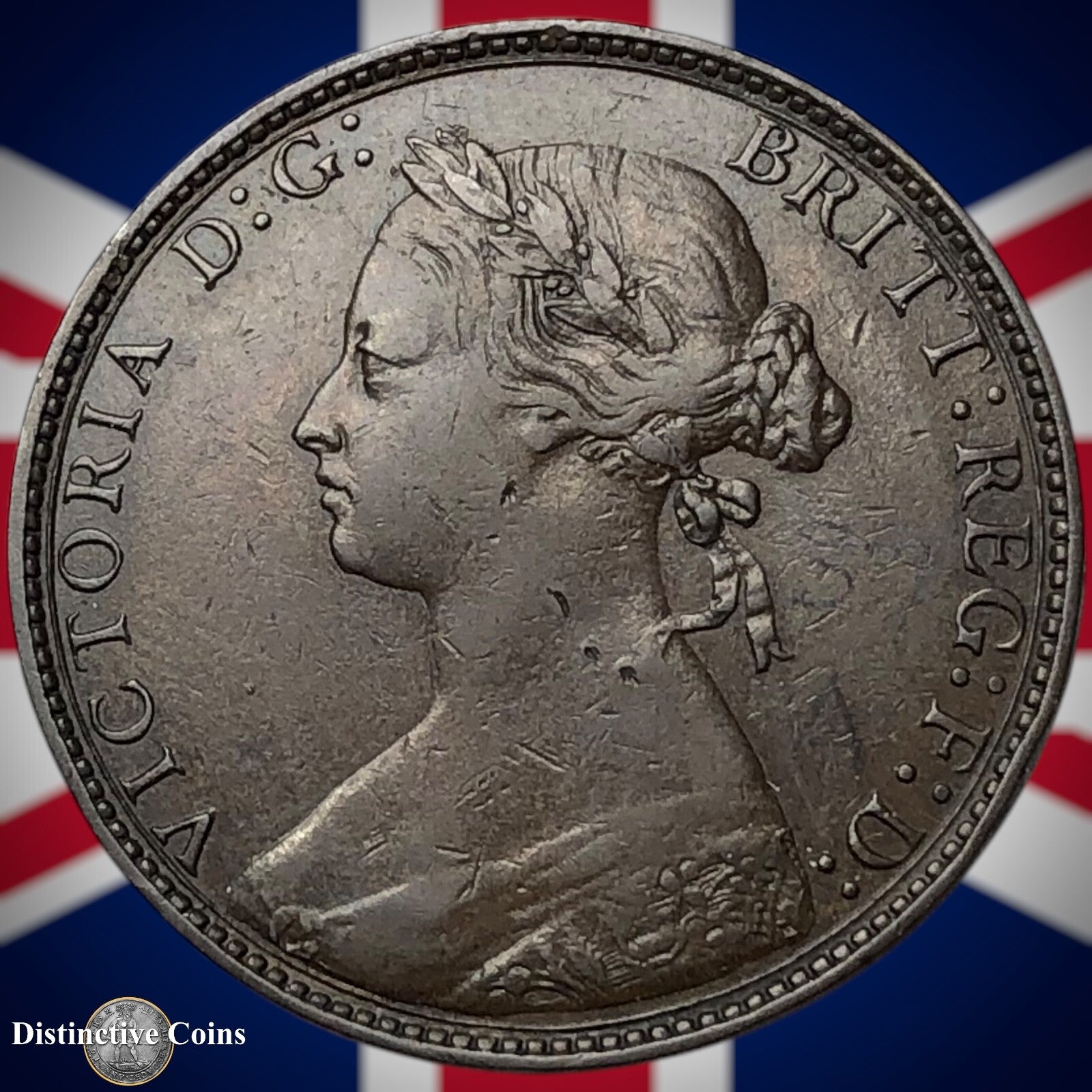 Great Britain 1874 H Half Penny 1/2d GB5513