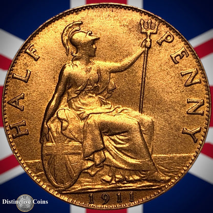 Great Britain 1911 Half Penny 1/2d GB5841