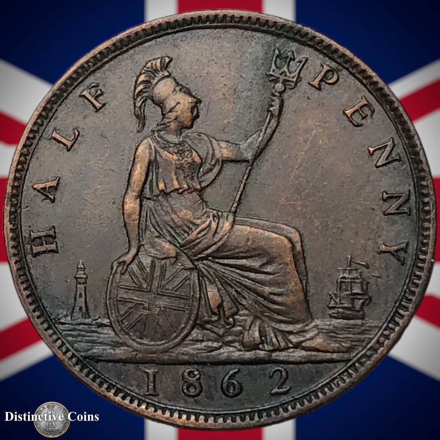Great Britain 1862 Half Penny 1/2d GB5434