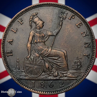 Great Britain 1862 Half Penny 1/2d GB5434