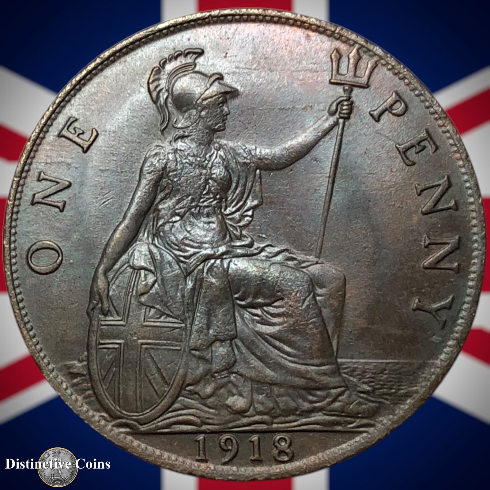 Great Britain 1918 Penny 1d GB6880