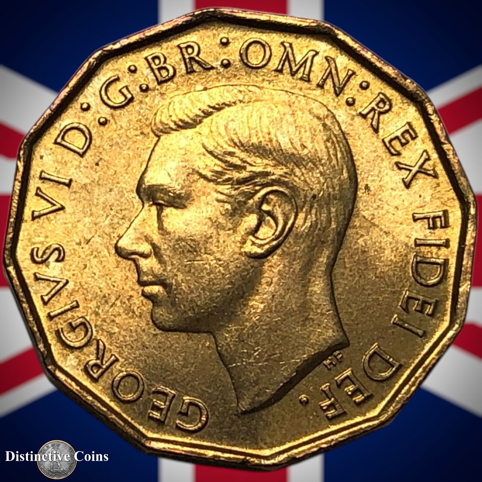 Great Britain 1952 Three Pence 3d GB7376