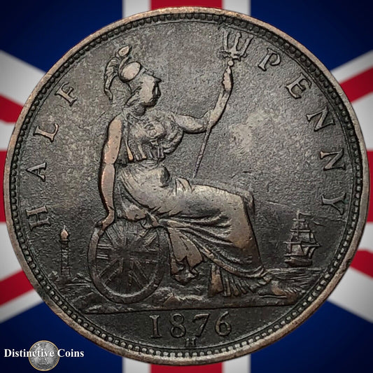 Great Britain 1876 H Half Penny 1/2d GB5522