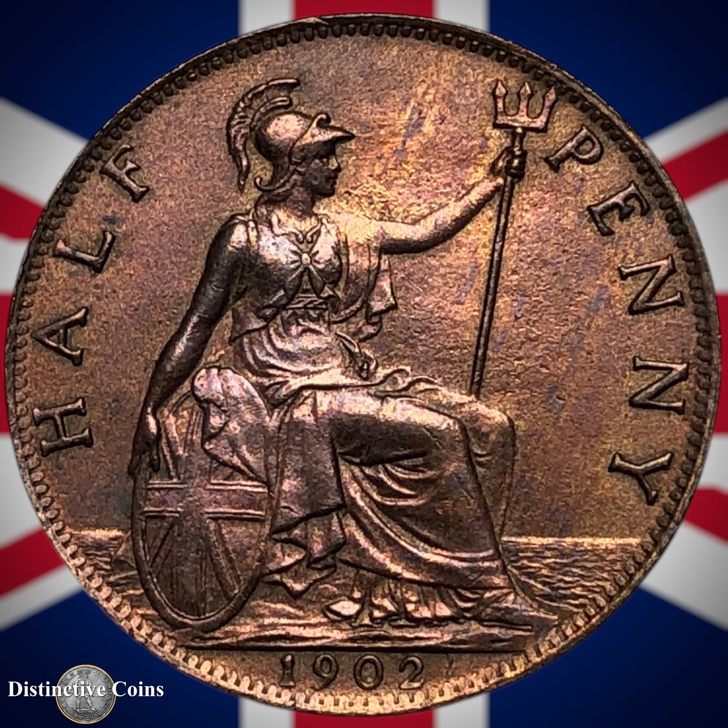 Great Britain 1902 Half Penny 1/2d GB5781