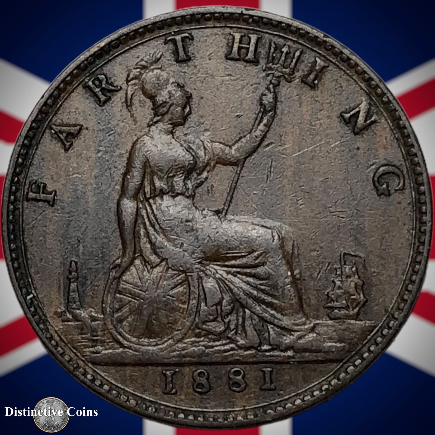 Great Britain 1881 Farthing 1/4d GB3859