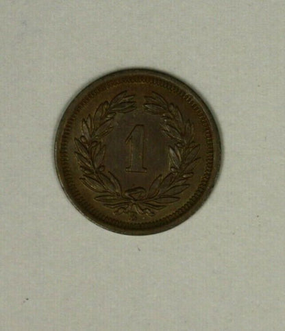 Switzerland  Rappen 1898 Brown UNC   A945