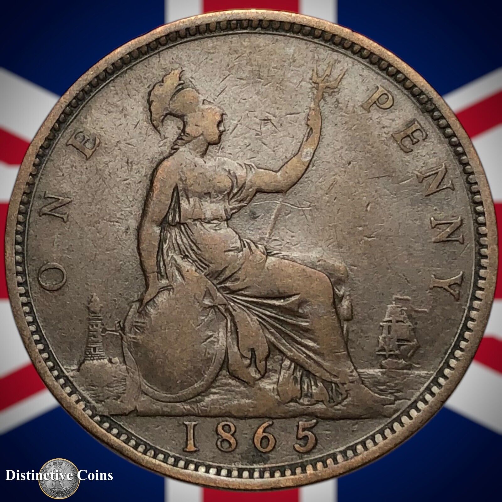 Great Britain 1865 Penny 1d GB6271