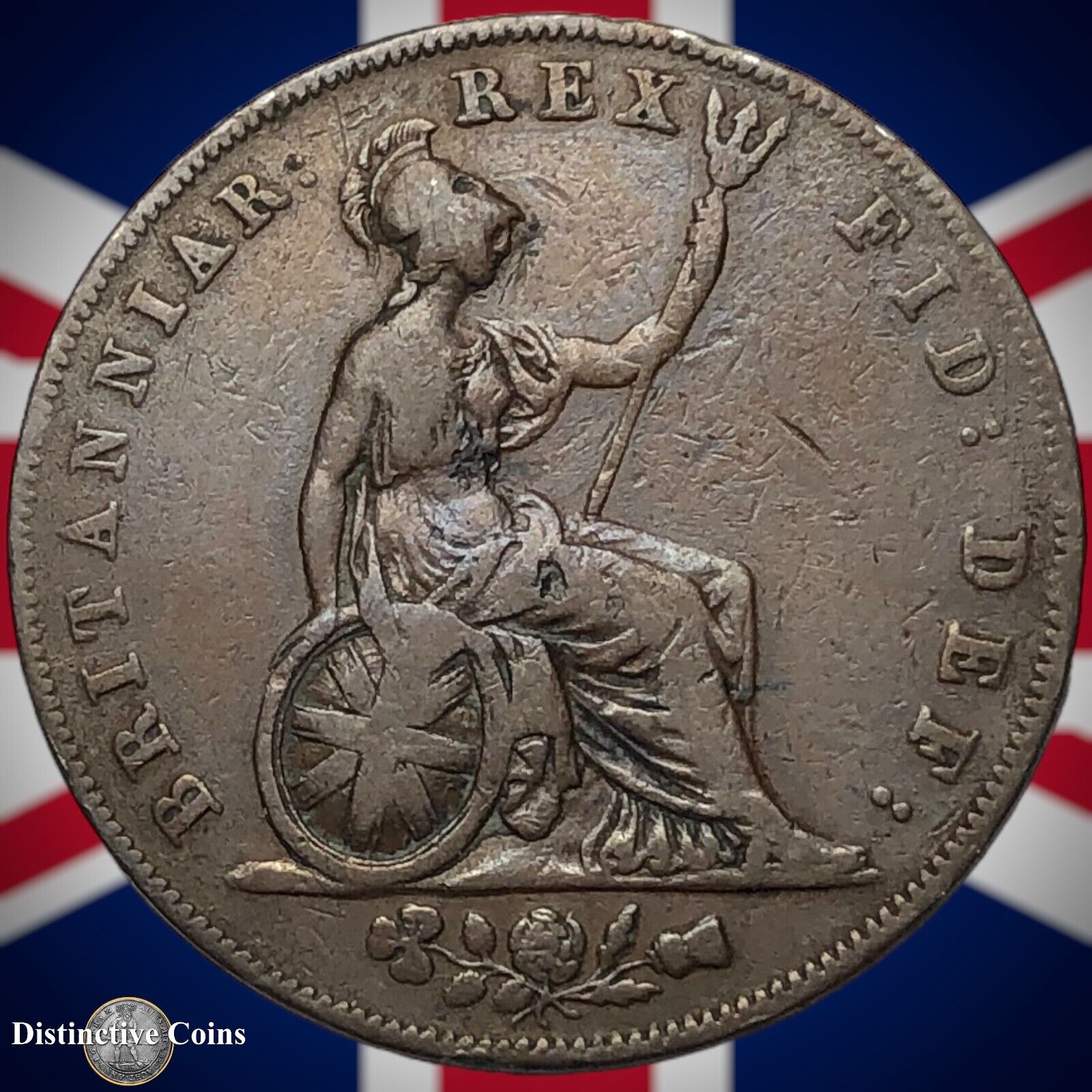 Great Britain 1826 Half Penny 1/2d GB5195