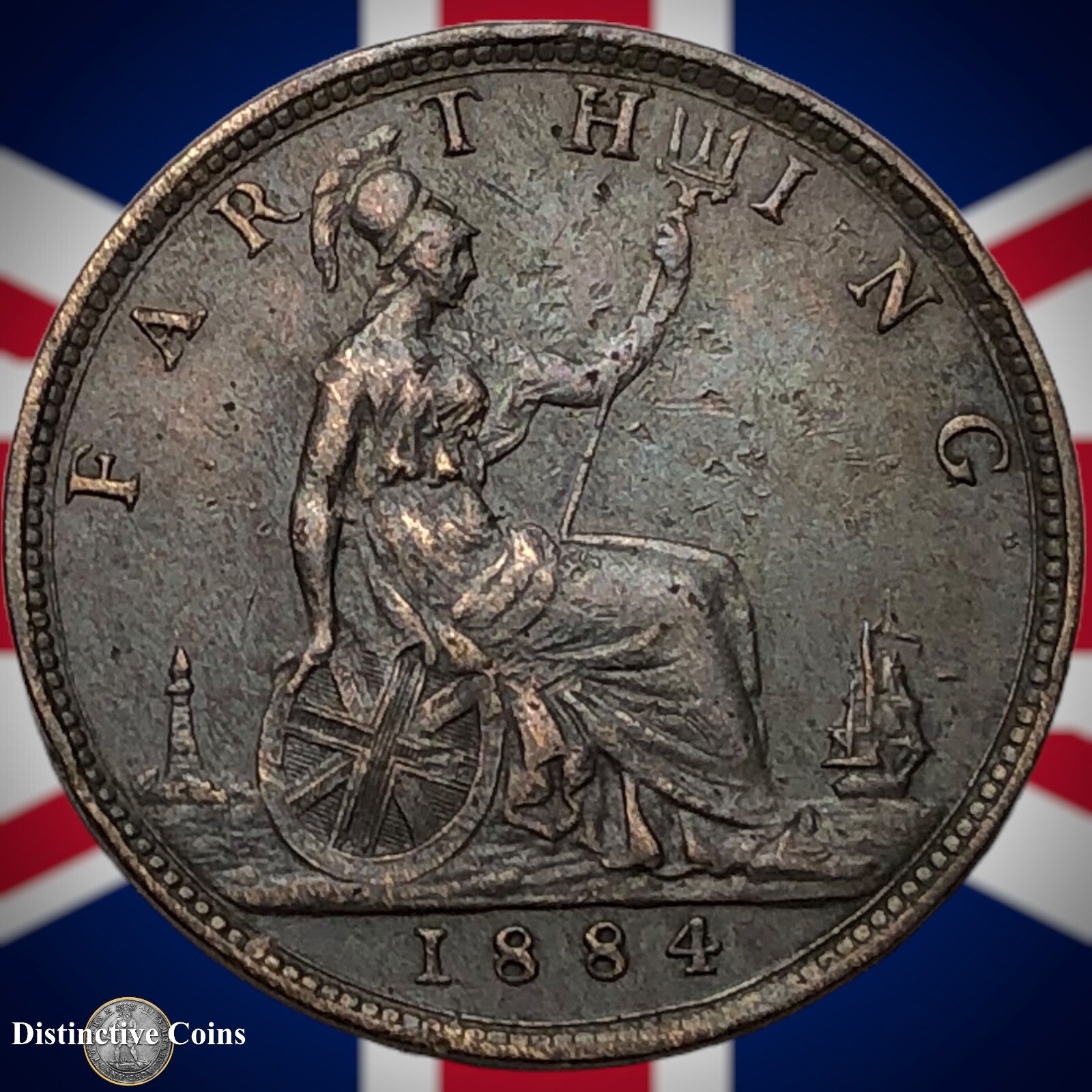 Great Britain 1884 Farthing 1/4d GB4102