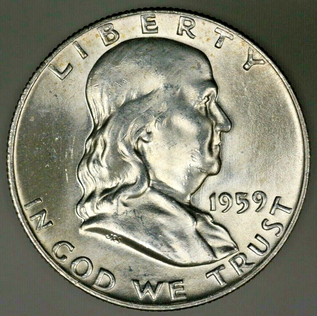 US 1959 P Franklin Half Dollar FBL?   A2800