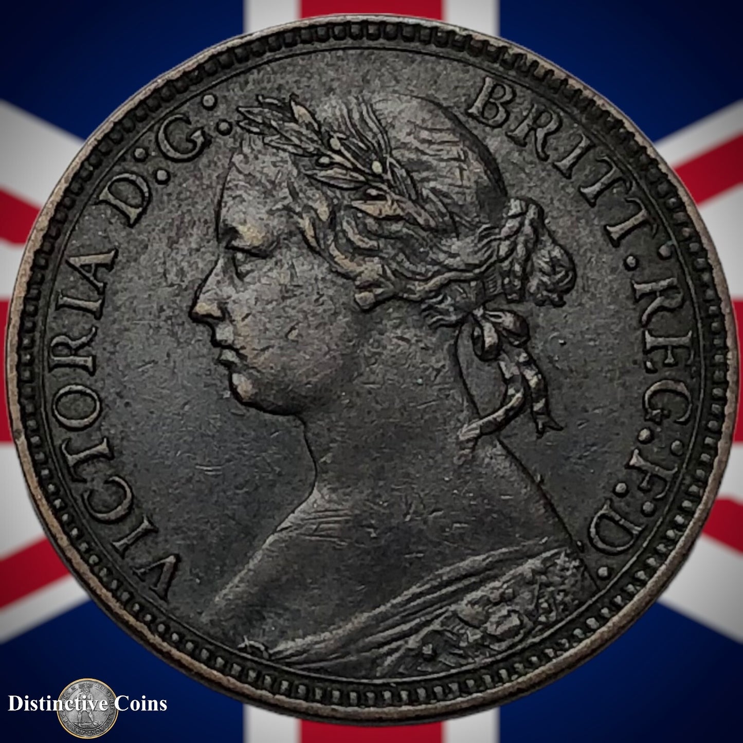 Great Britain 1875 H Farthing 1/4d GB3740