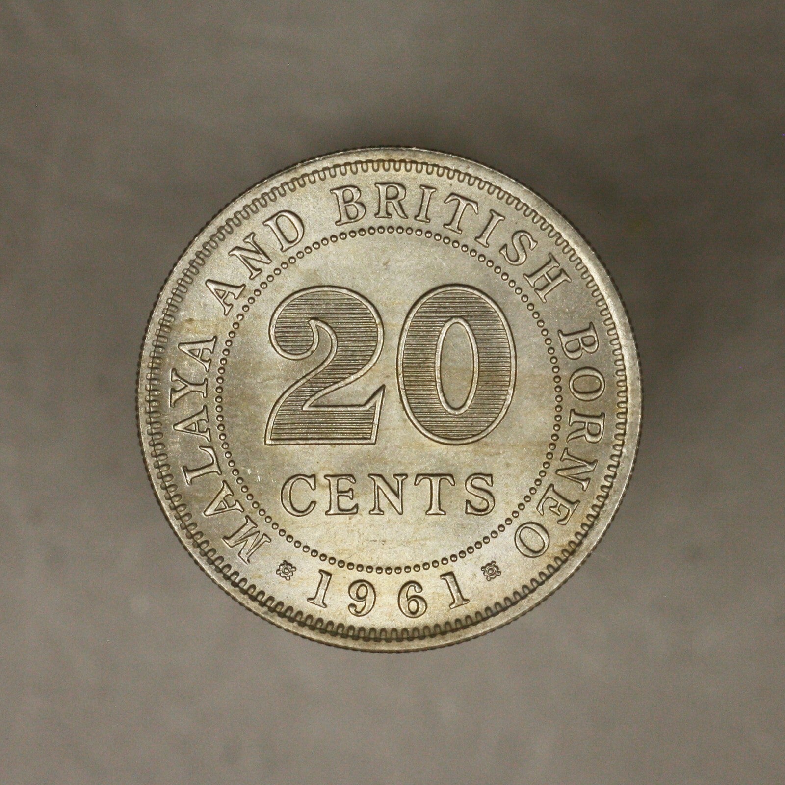 Malaya And British Borneo 1961 20 Cents 
