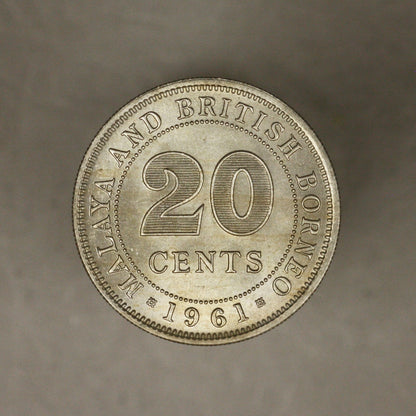 Malaya And British Borneo 1961 20 Cents 