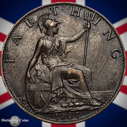 Great Britain 1907 Farthing 1/4d GB4603