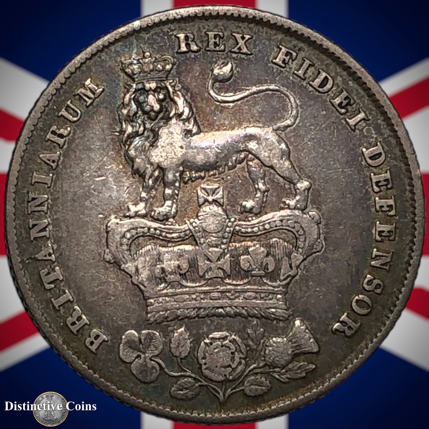 Great Britain 1827 British One Shilling GB0105