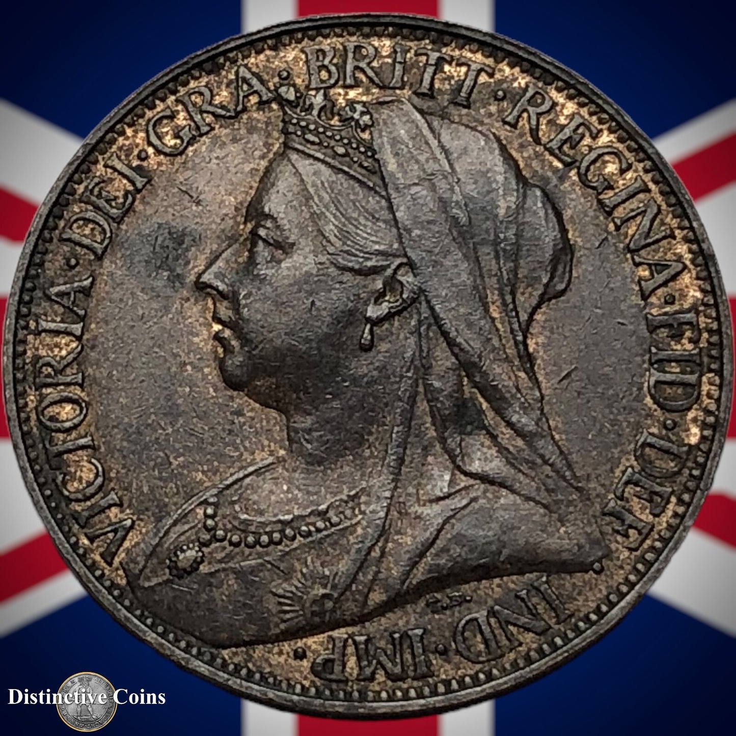 Great Britain 1895 Farthing 1/4d GB4403