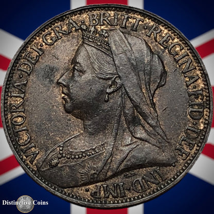 Great Britain 1895 Farthing 1/4d GB4403