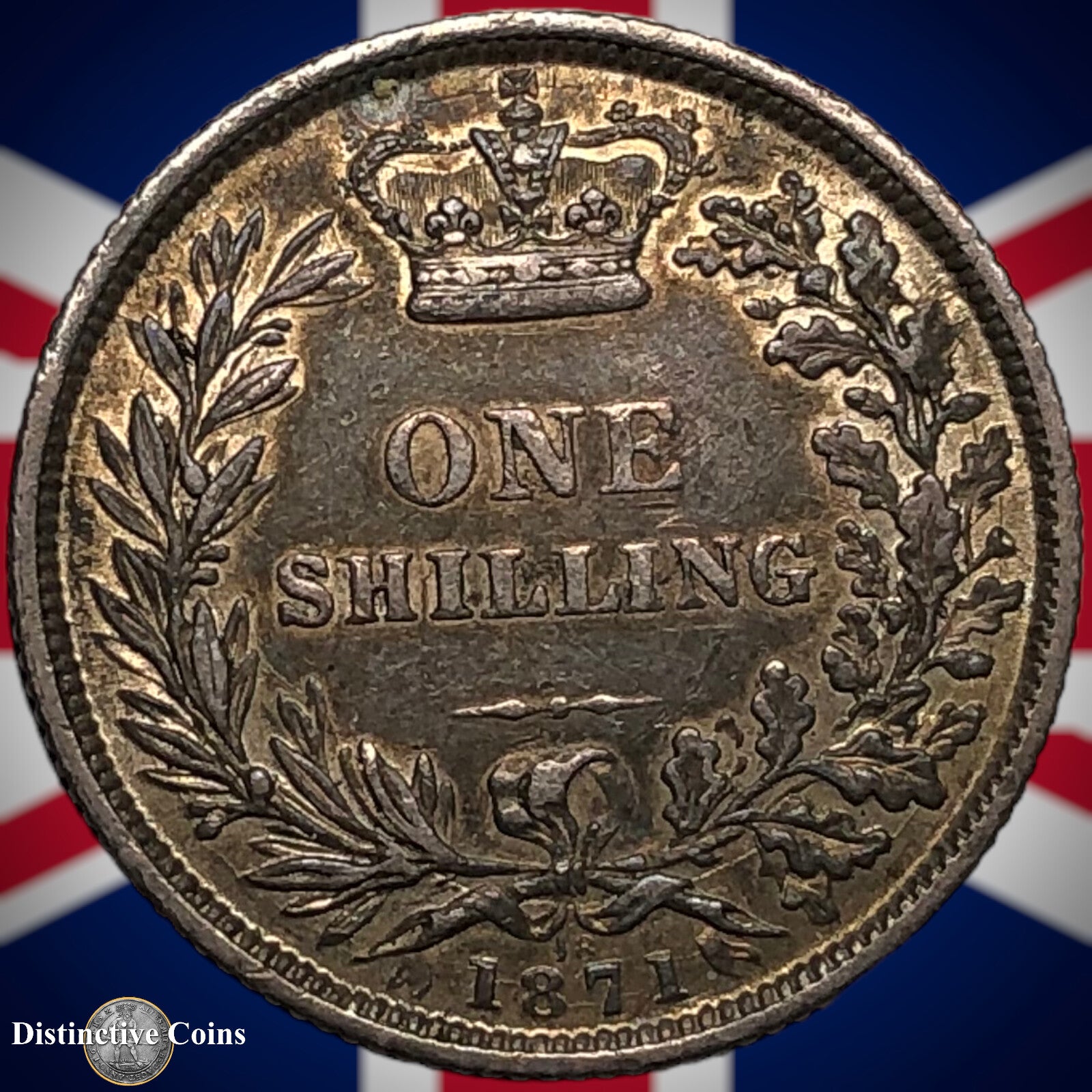 Great Britain 1871 British One Shilling GB0318