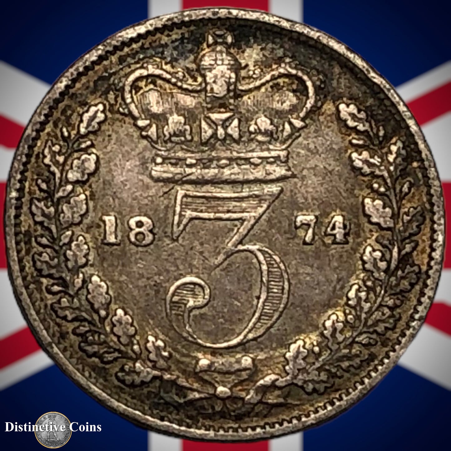 Great Britain 1874 Three Pence GB1862