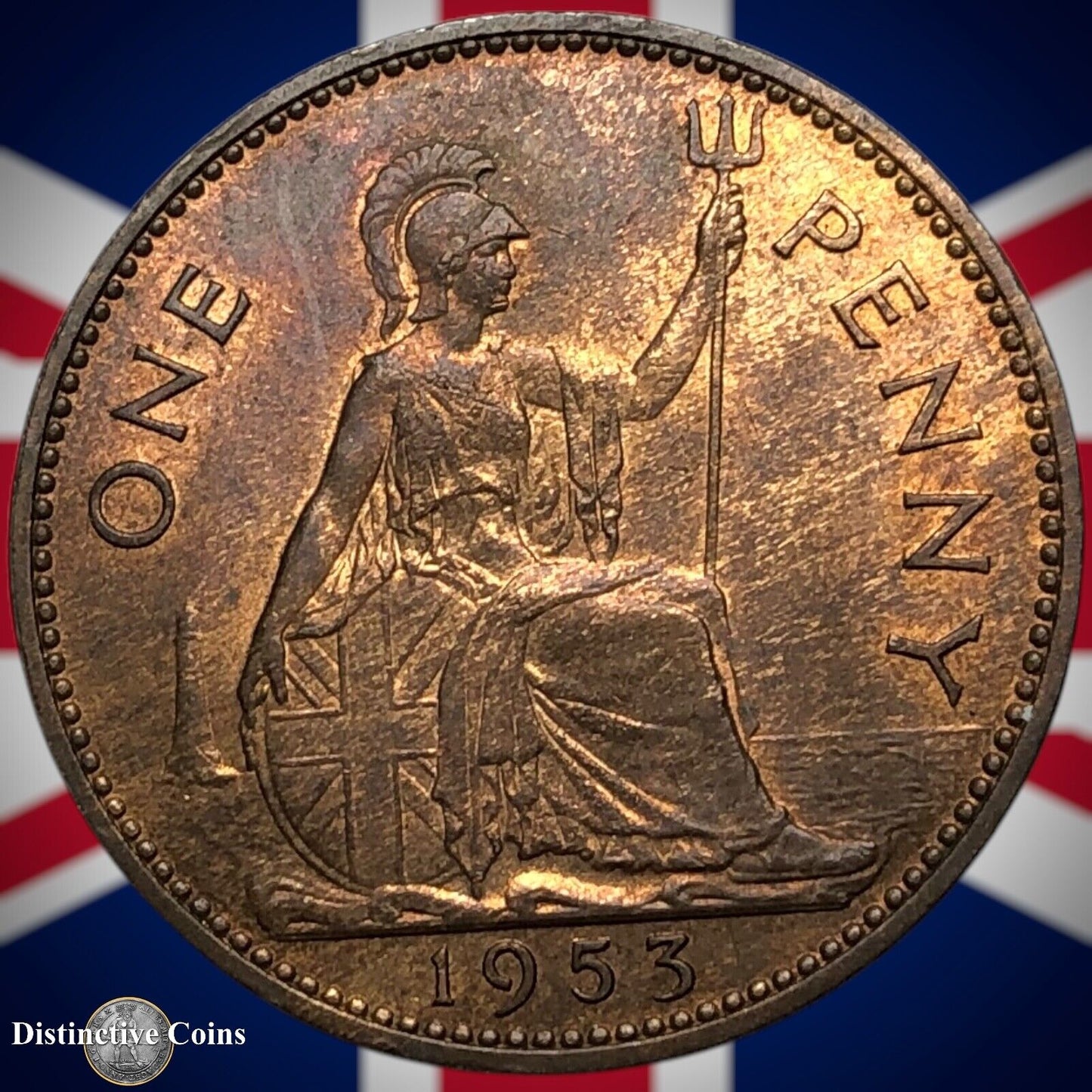 Great Britain 1953 Penny 1d GB7355