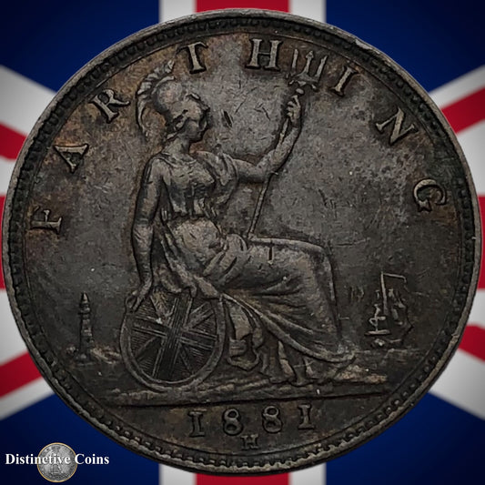Great Britain 1881 H Farthing 1/4d GB3876