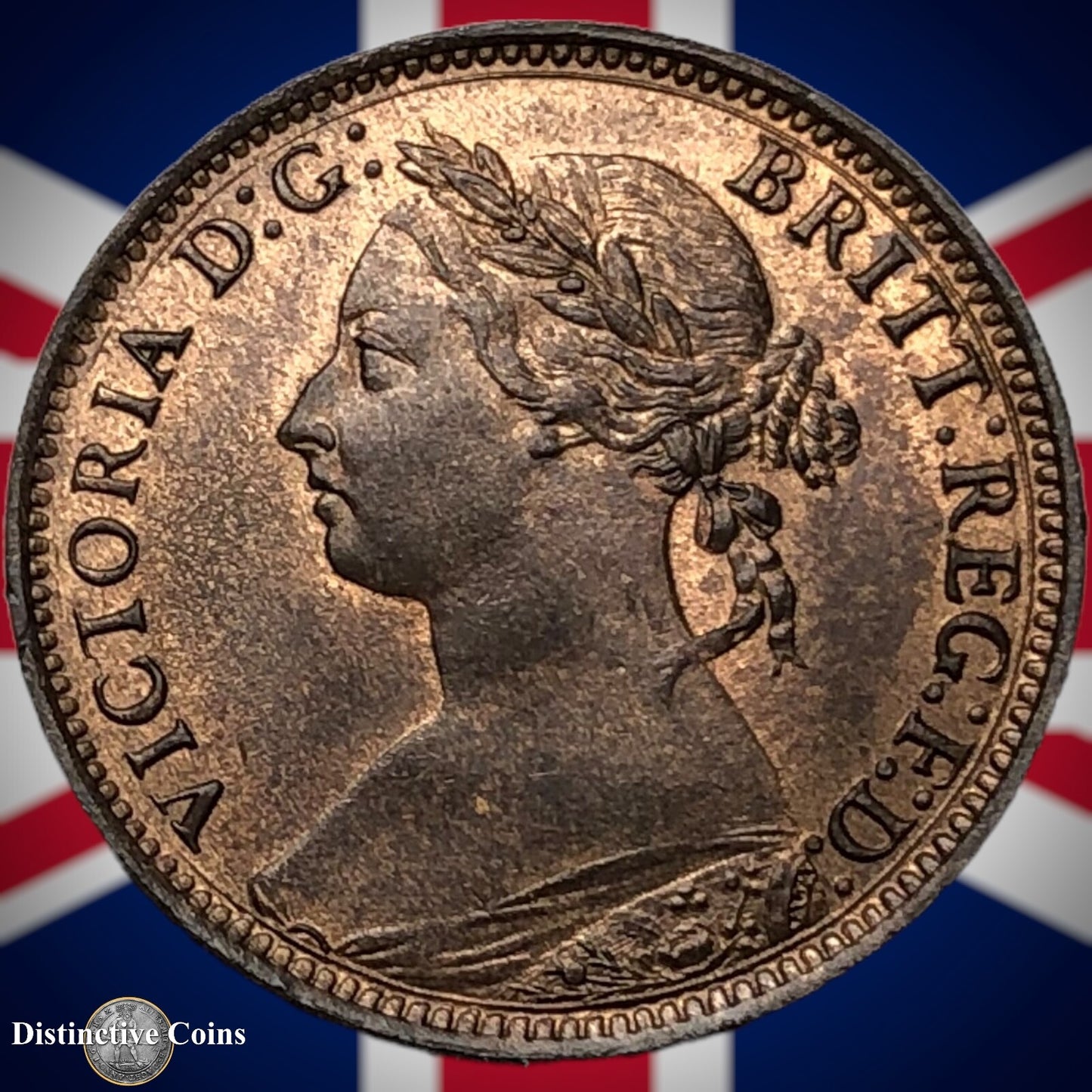 Great Britain 1893 Farthing 1/4d GB4365
