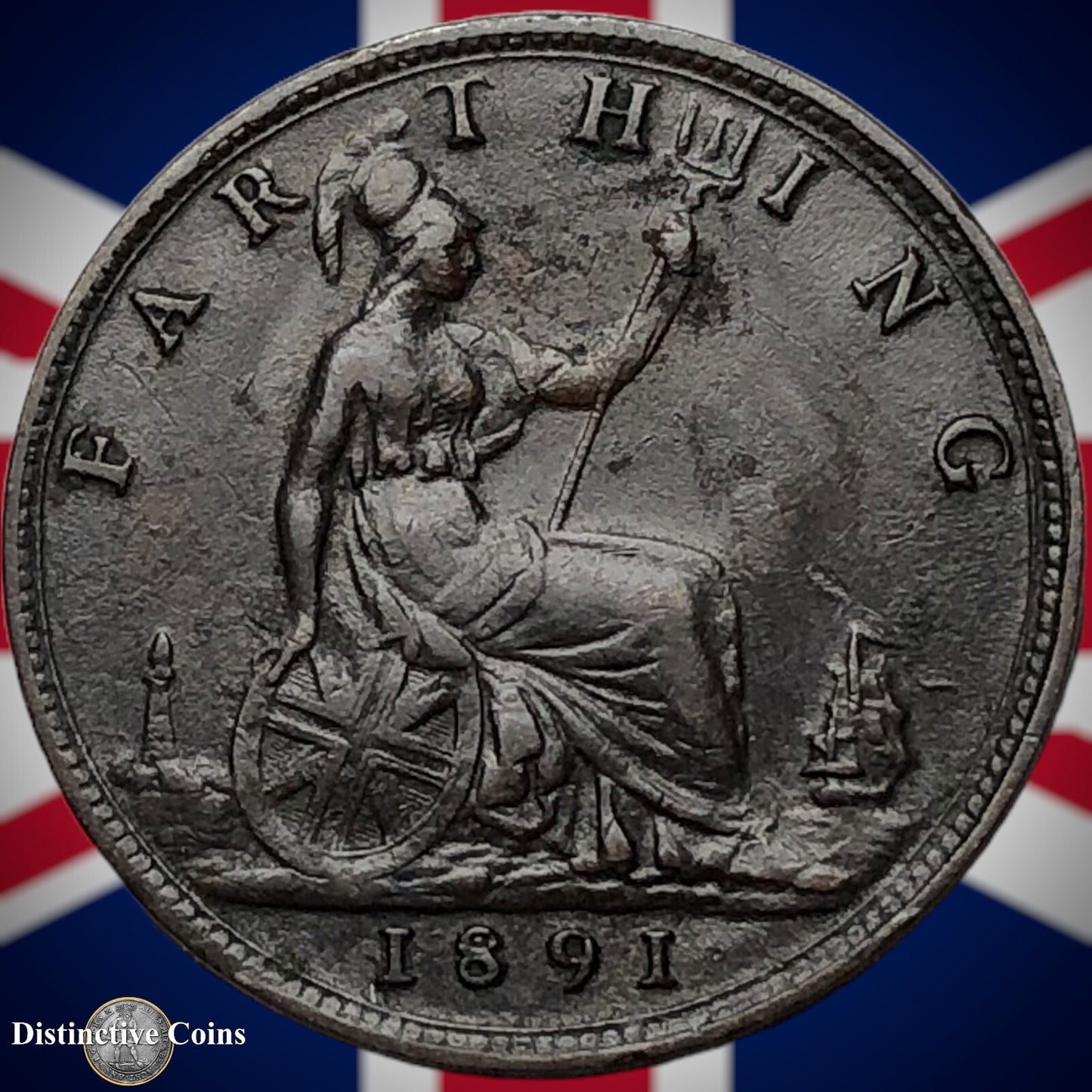 Great Britain 1891 Farthing 1/4d GB4299