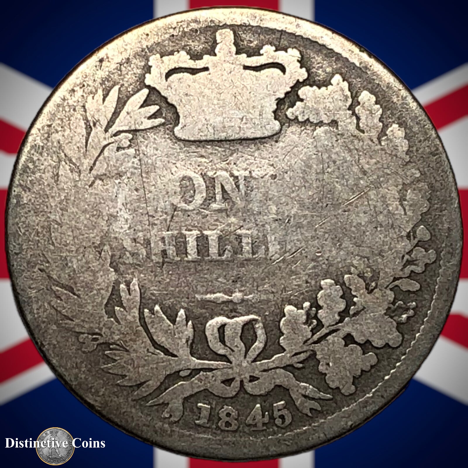 Great Britain 1845 British One Shilling GB0195