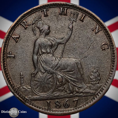 Great Britain 1867 Farthing 1/4d GB3606