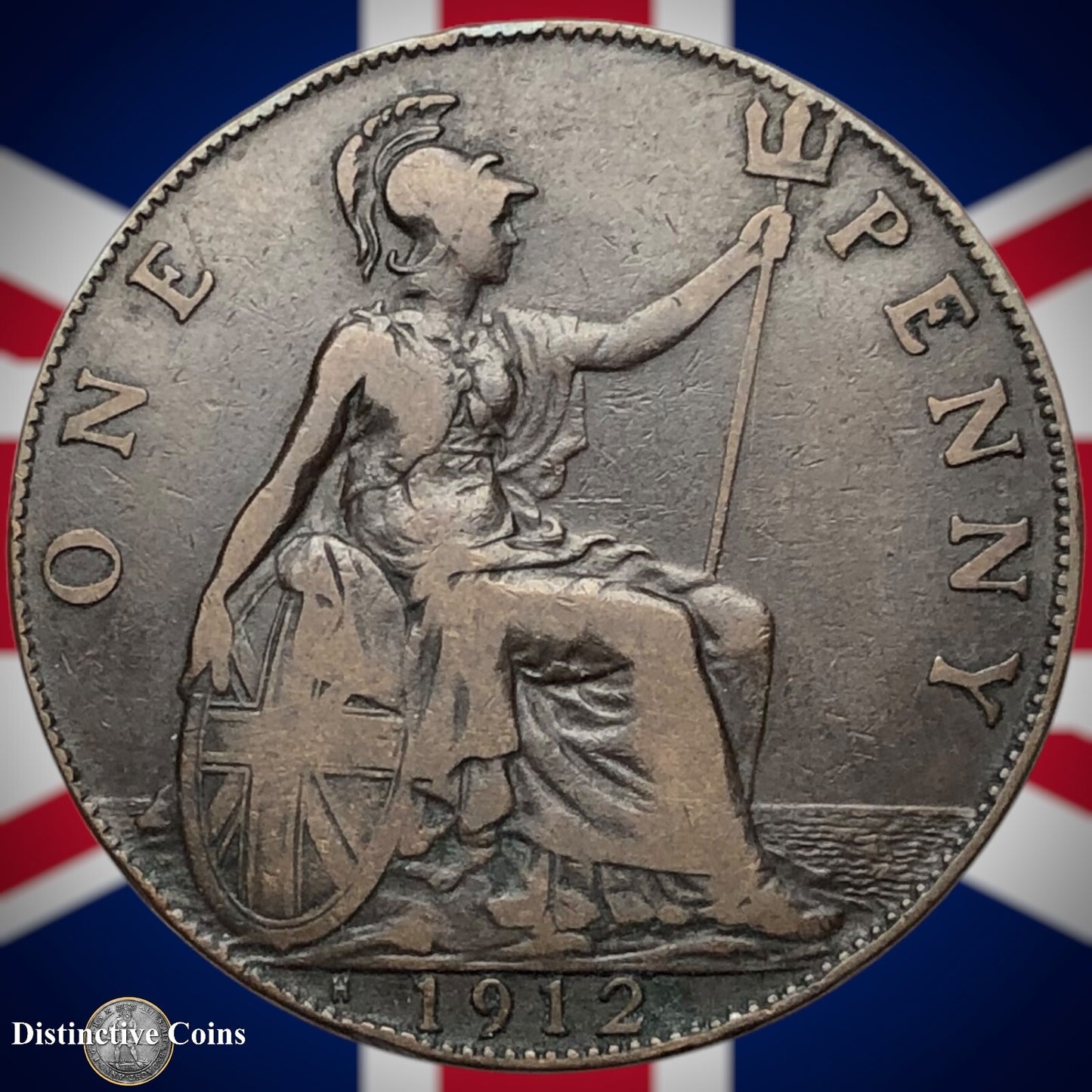 Great Britain 1912 H Penny 1d GB6779