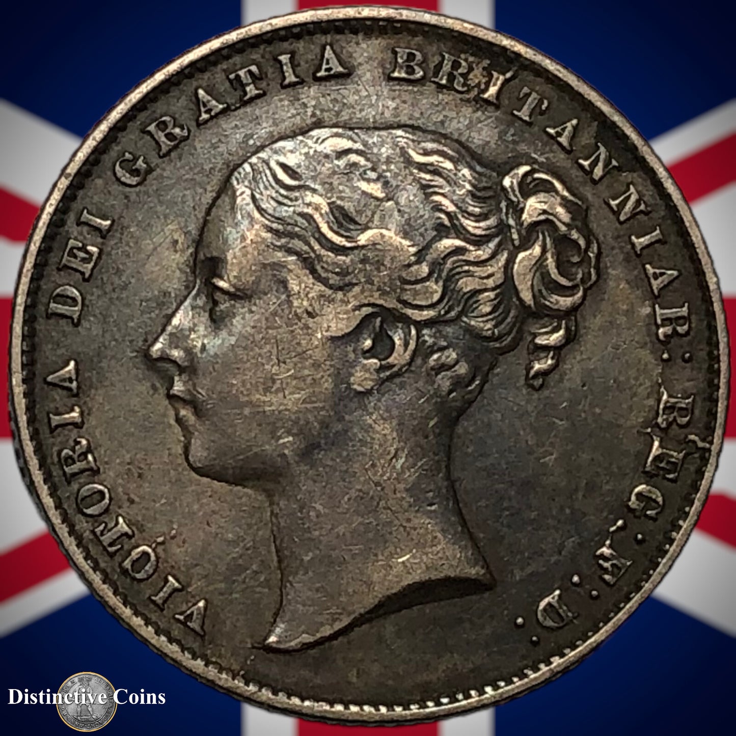 Great Britain 1859 British One Shilling GB0251