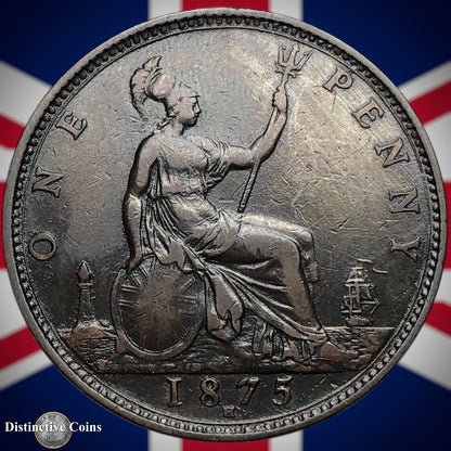 Great Britain 1875 H Penny 1d GB6371