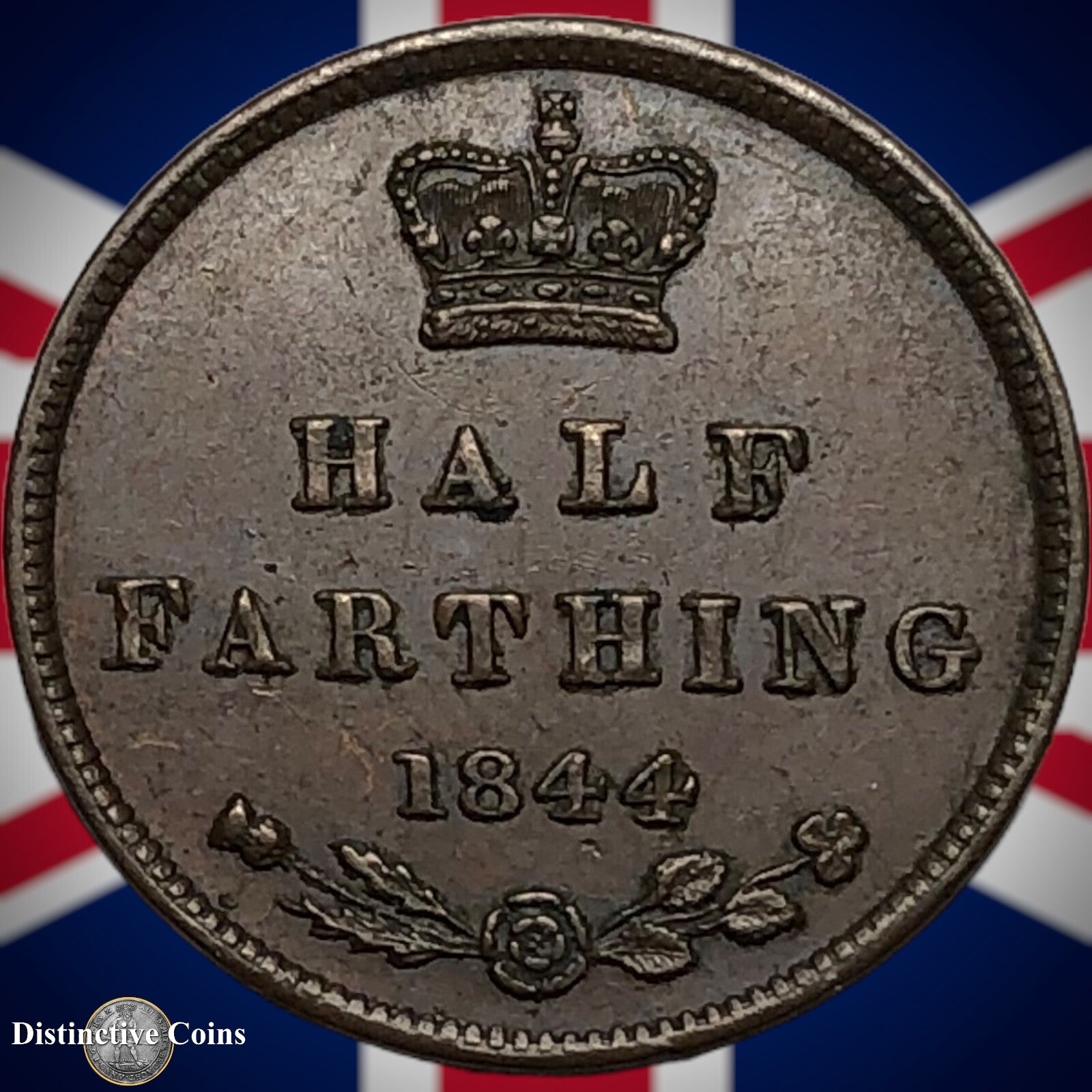 Great Britain 1844 Half Farthing 1/2 Penny GB3129