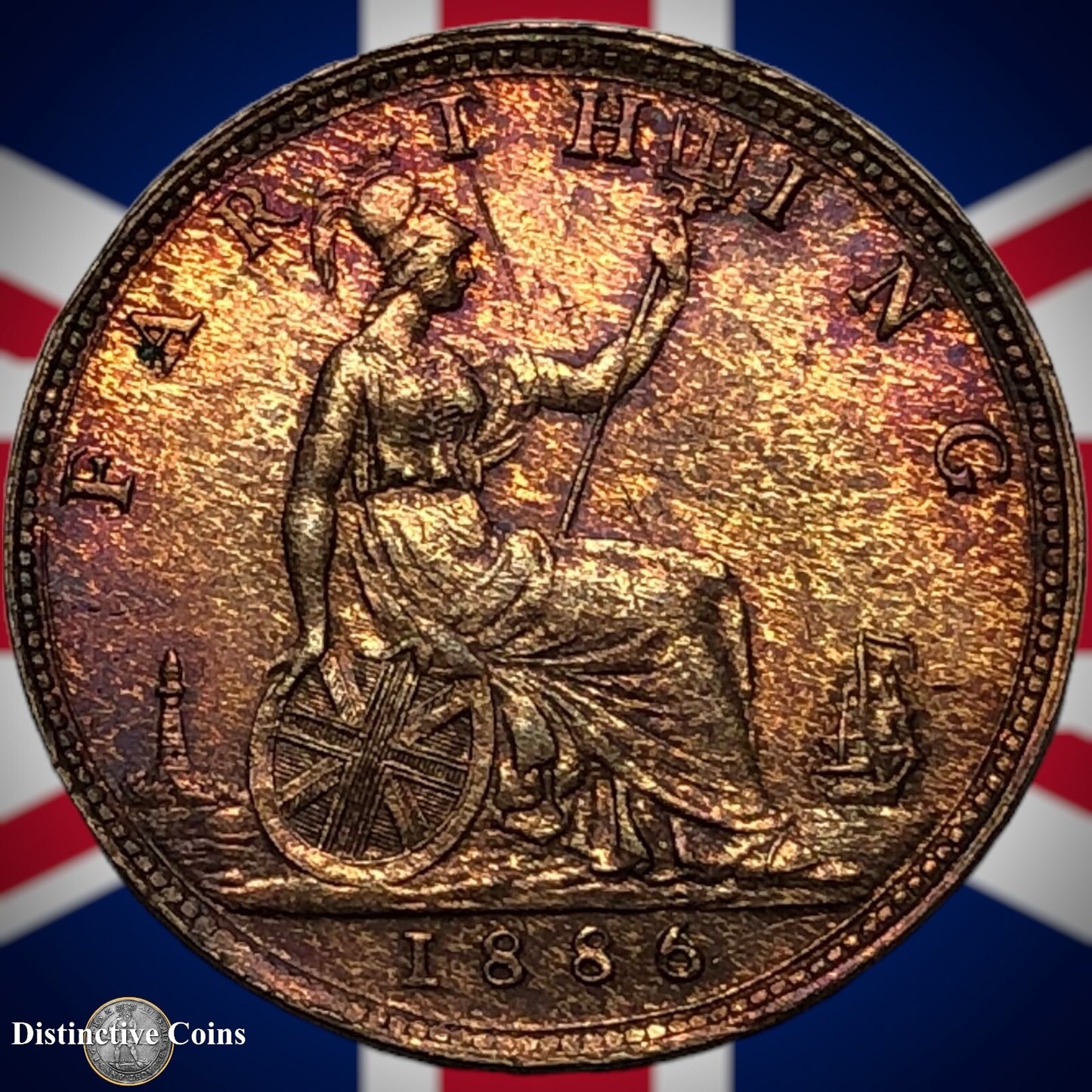 Great Britain 1886 Farthing 1/4d GB4232