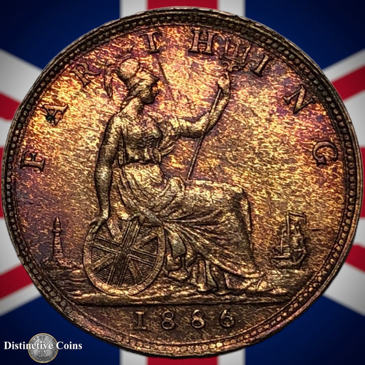 Great Britain 1886 Farthing 1/4d GB4232
