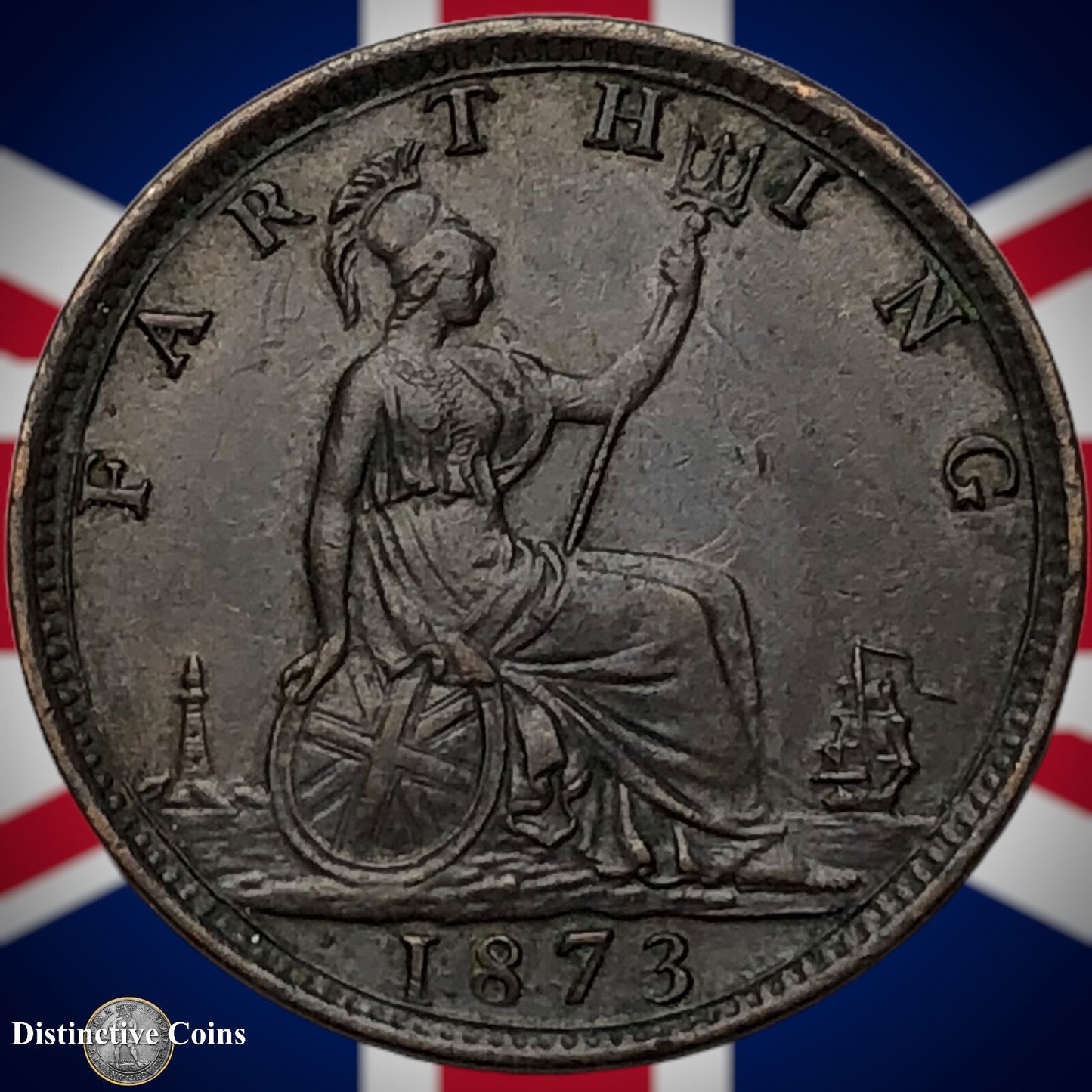 Great Britain 1873 Farthing 1/4d GB3695