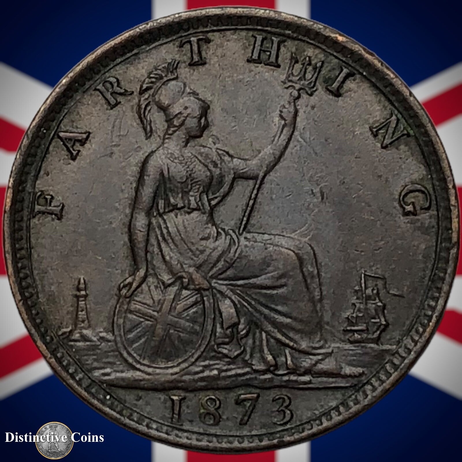 Great Britain 1873 Farthing 1/4d GB3695