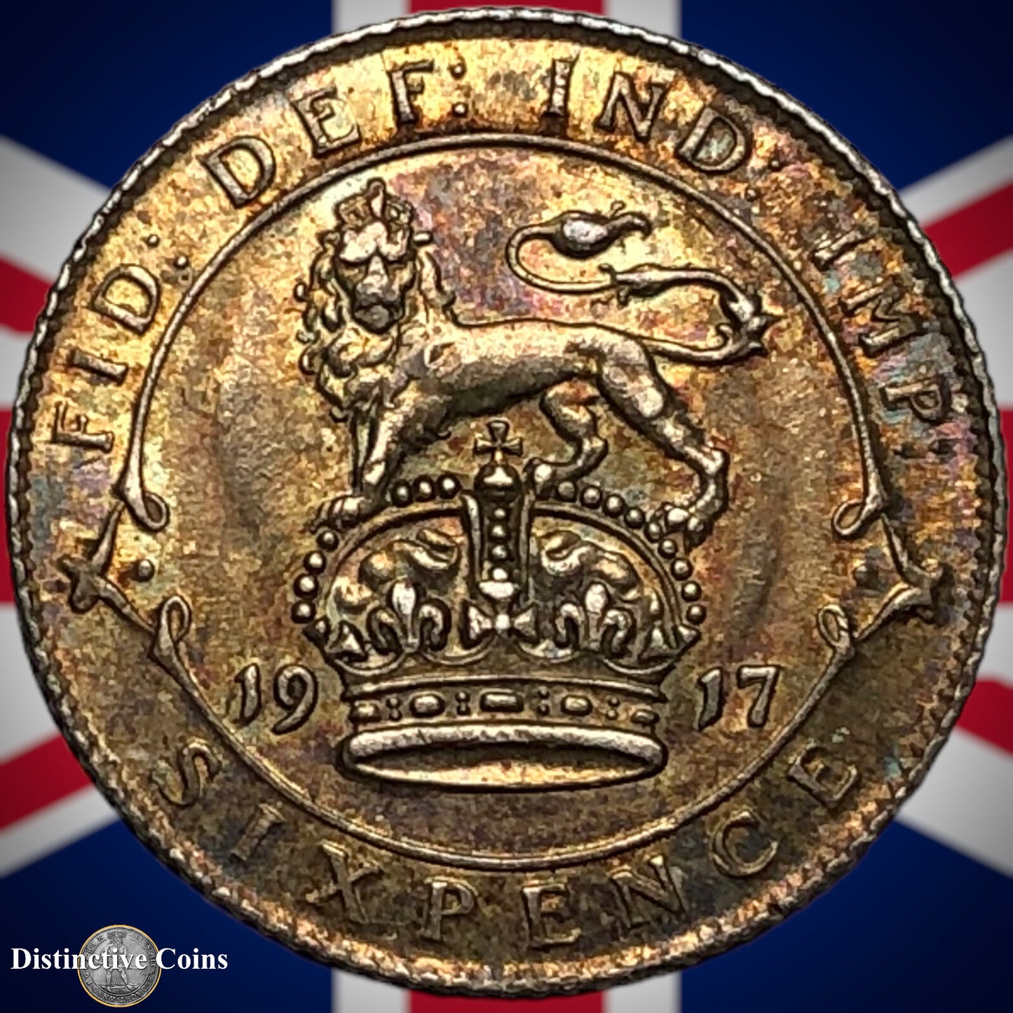 Great Britain 1917 Six Pence GB1610