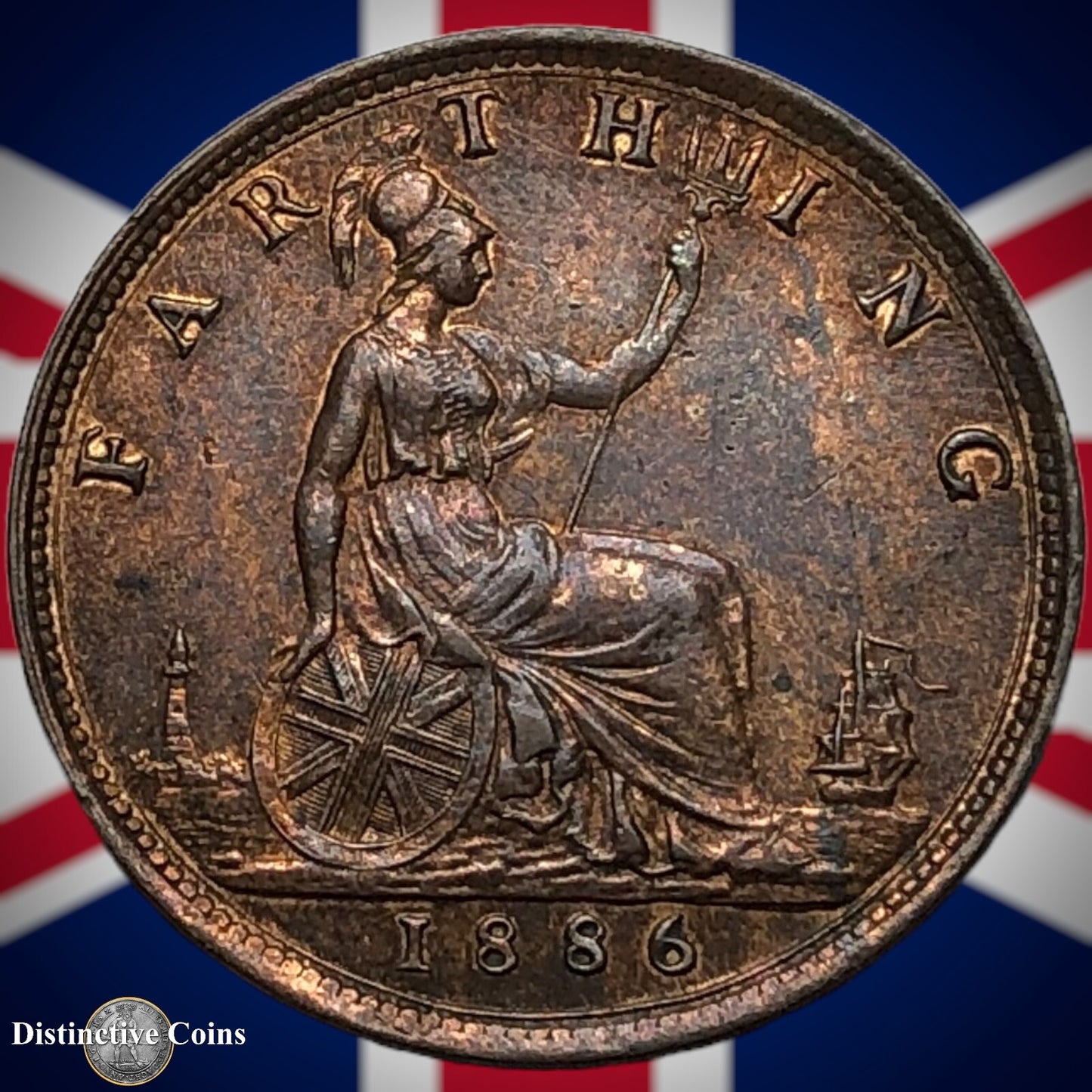 Great Britain 1886 Farthing 1/4d GB4221