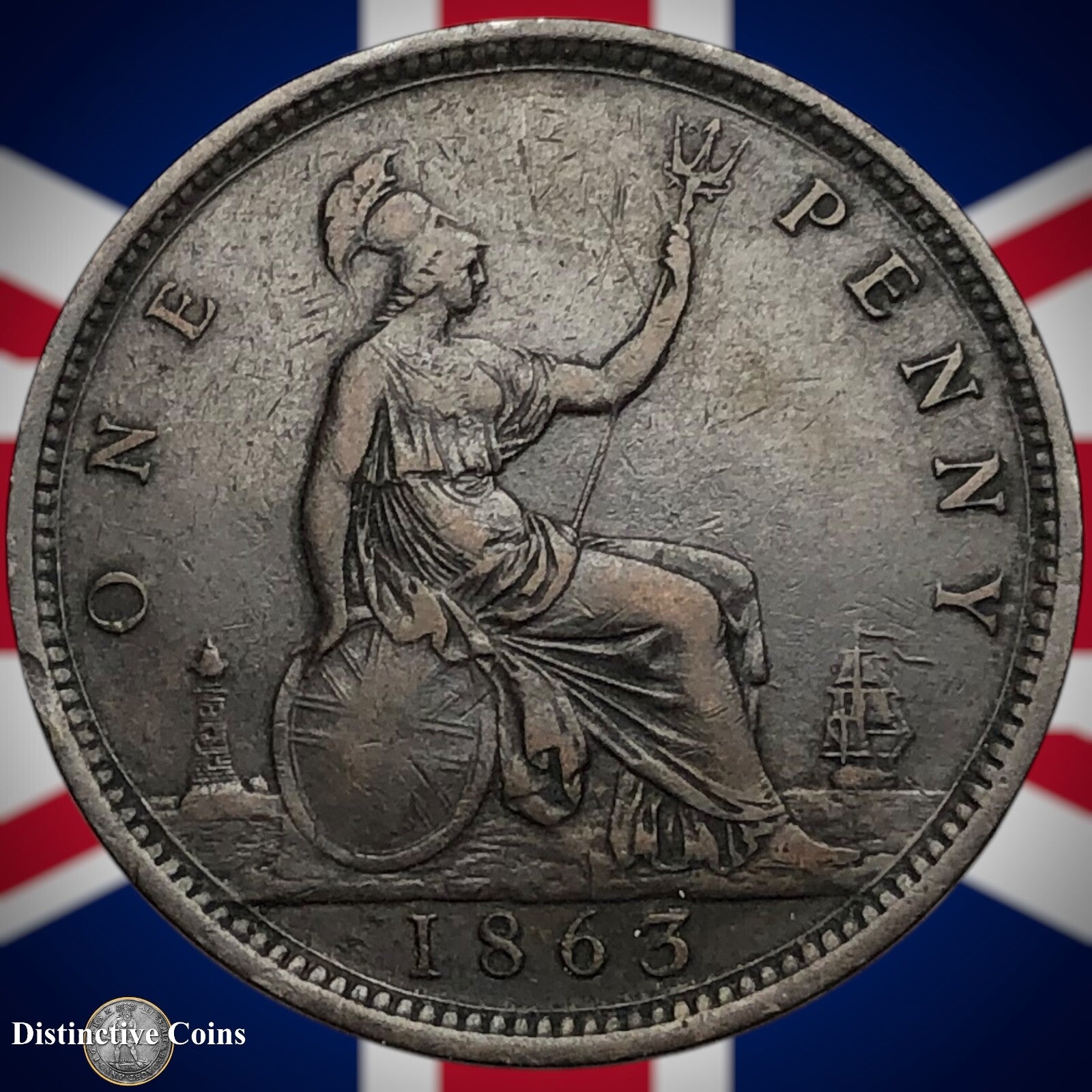 Great Britain 1863 Penny 1d GB6256